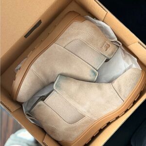 Sorel Beige Suede Ankle Boots